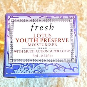 NEW Fresh LOTUS YOUTH PRESERVE Face Cream Deluxe Sample TRAVEL SIZE 0.24 oz NIB